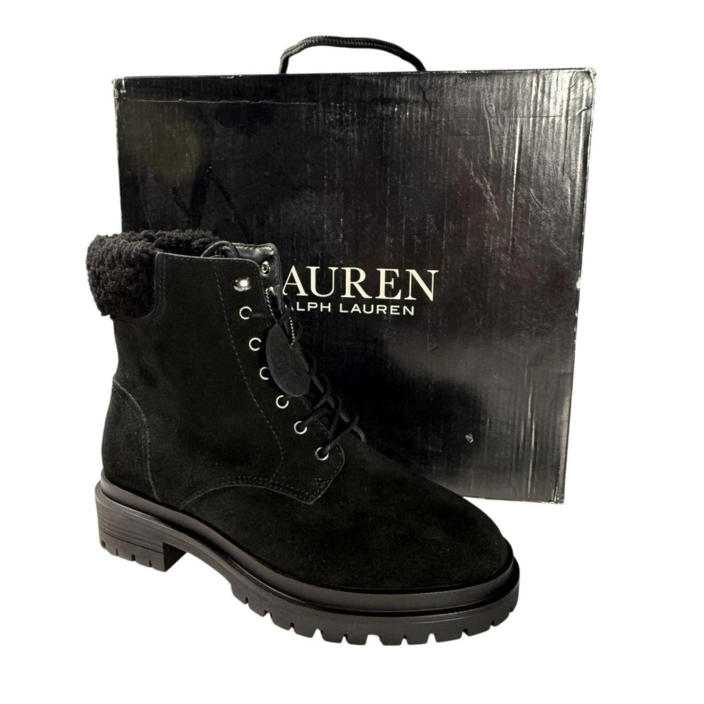 Lauren Ralph Lauren Suede Women's Lace-Up‎ Boots Size 7
